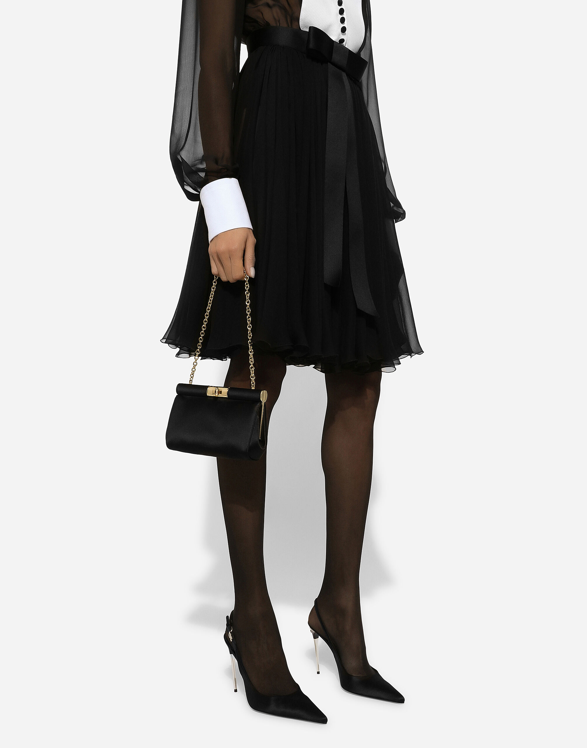 Small Marlene shoulder bag in Black for Women | Dolce&Gabbana®