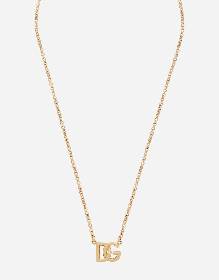 Dolce&Gabbana Fine link necklace with DG logo Gold WNP6L1W1111