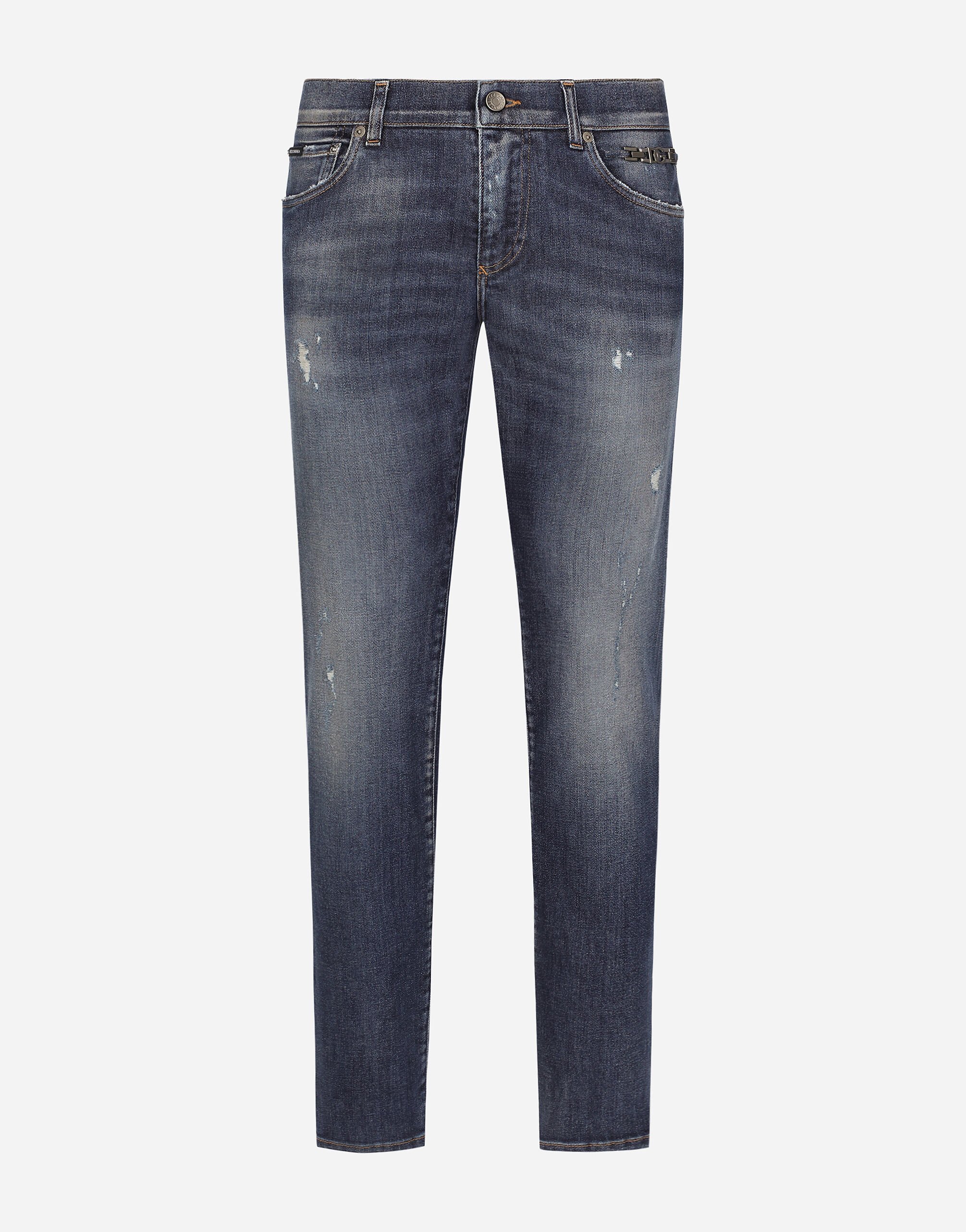 ${brand} Vaqueros slim de denim elástico ${colorDescription} ${masterID}