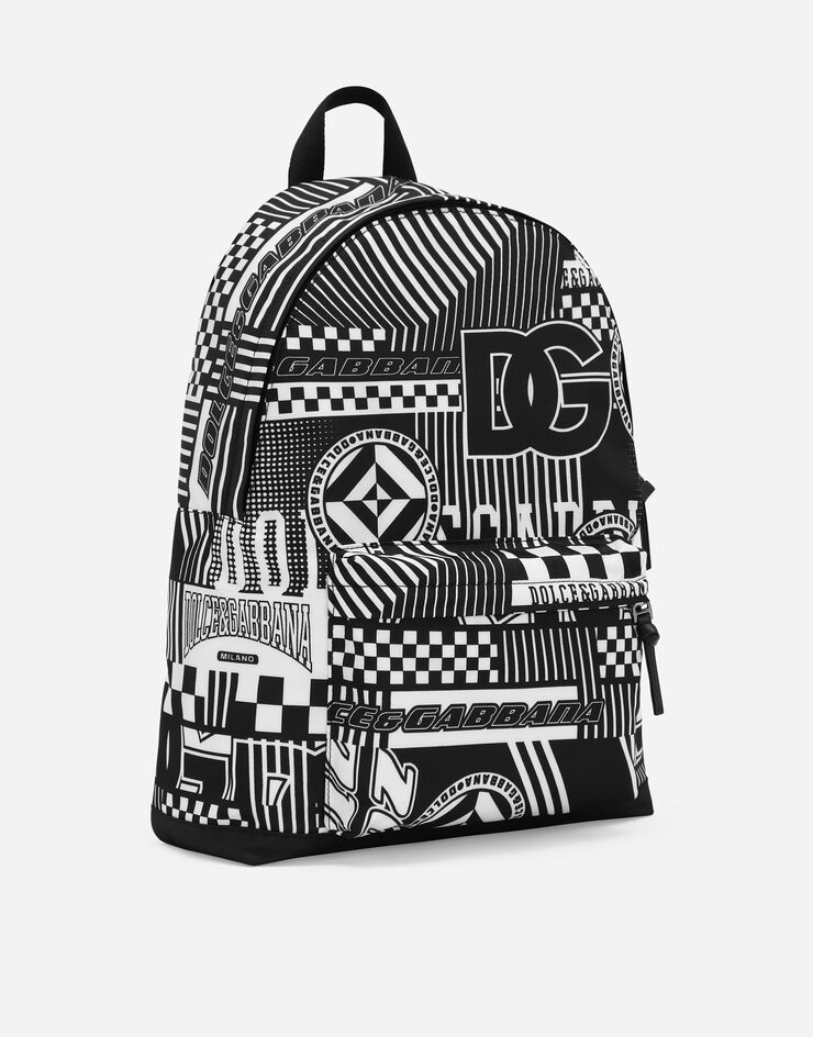 Dolce & Gabbana Nylon backpack with DNA print Print EM0074AG893