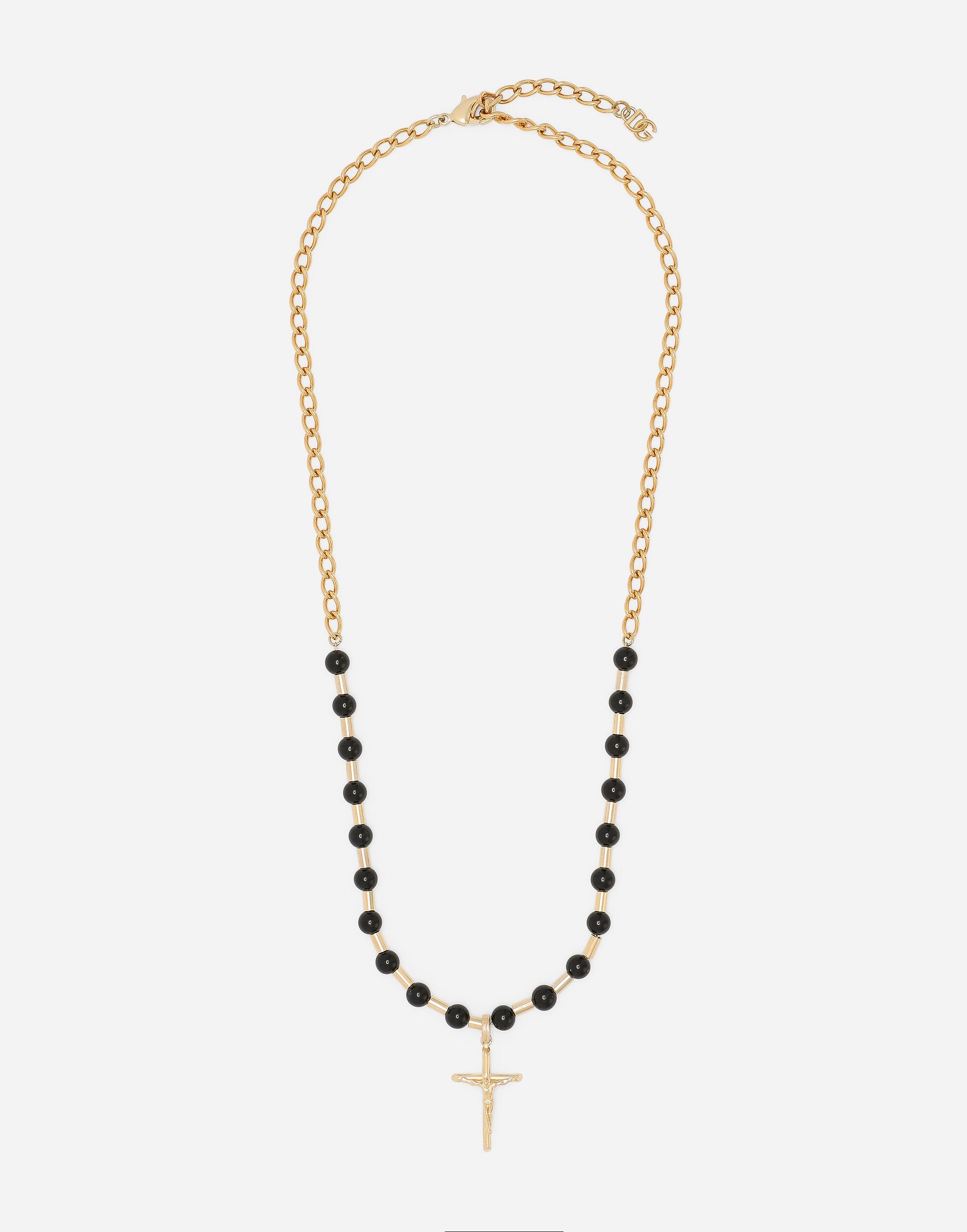 ${brand} Collier sphères avec croix « DNA » ${colorDescription} ${masterID}