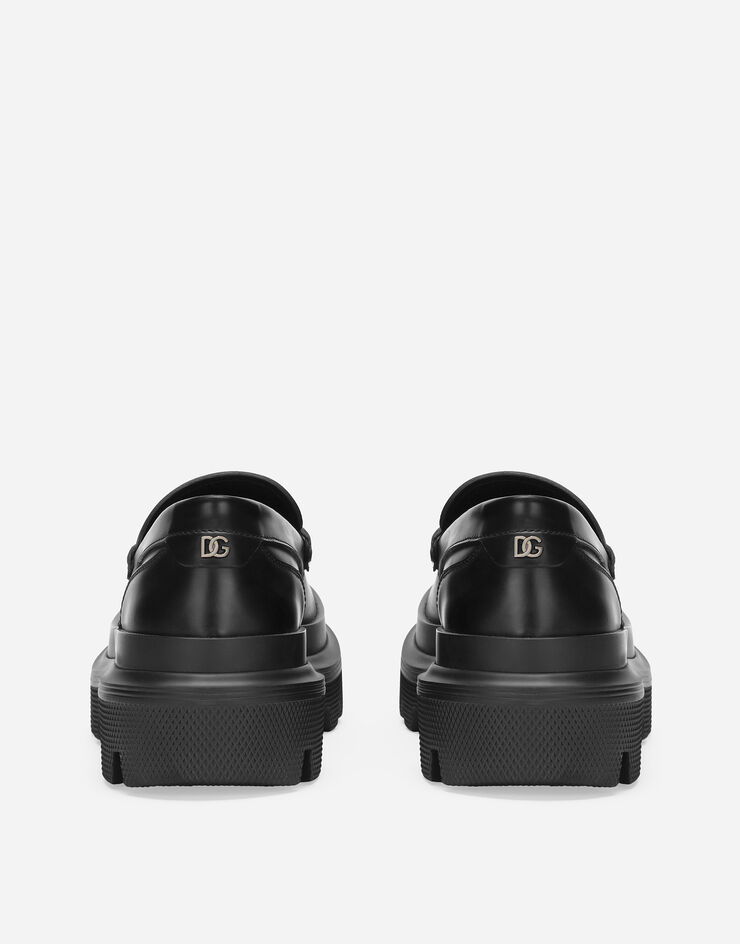 Dolce & Gabbana Brushed calfskin loafers Black A30262AB640