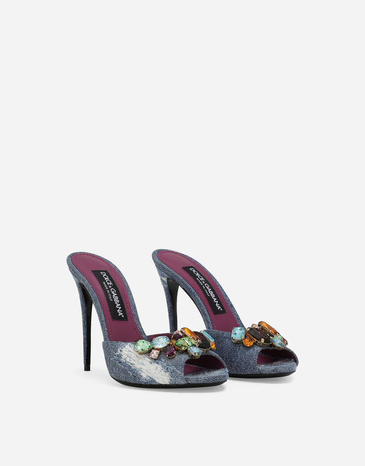 Dolce & Gabbana Patchwork denim mules Blue CR1661AR142