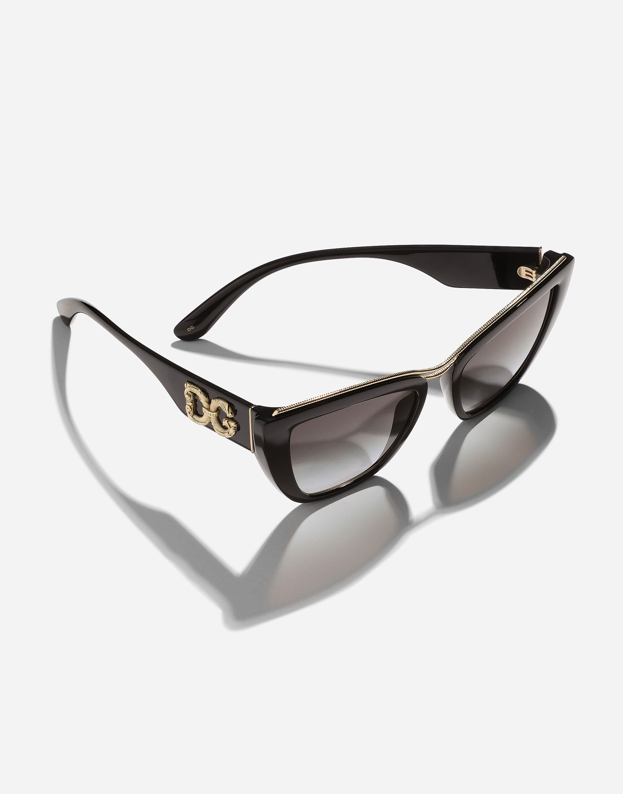 Dolce&Gabbana hexagonal black sunglasses