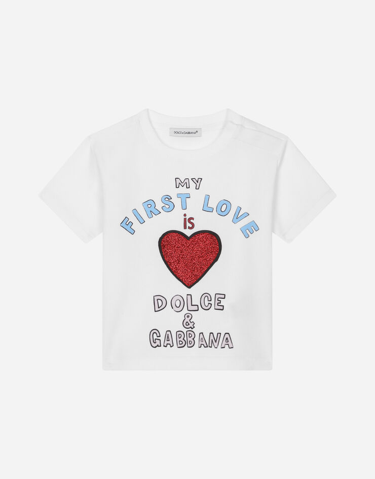 Short-sleeved Carretto-print in US | Dolce&Gabbana® T-shirt for White