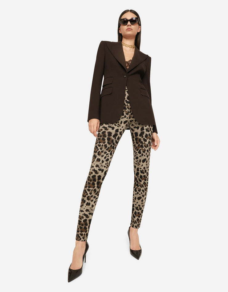 Womens Dolce & Gabbana multi Leopard-Print Leggings