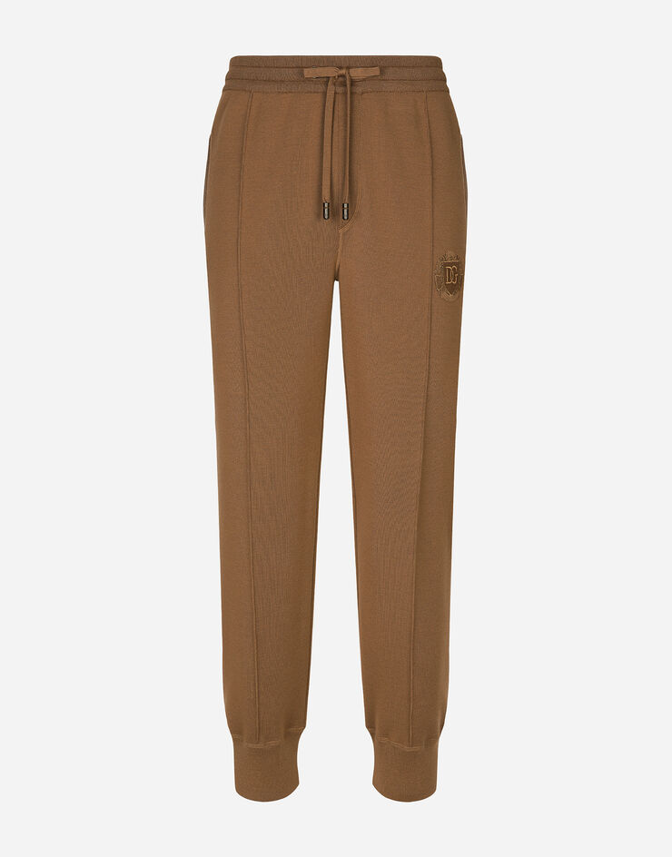 Dolce & Gabbana Pantalón de chándal de lana Beige GXU15ZJFMCZ