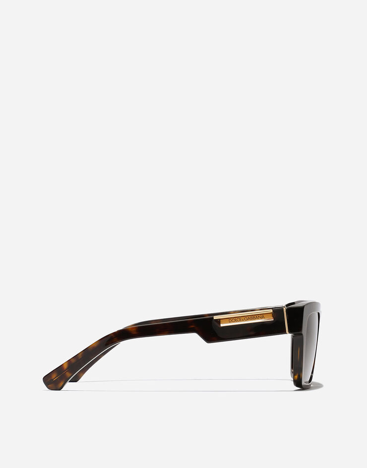Dolce & Gabbana Солнцезащитные очки Mirror Logo Серый гавана VG446EVP273