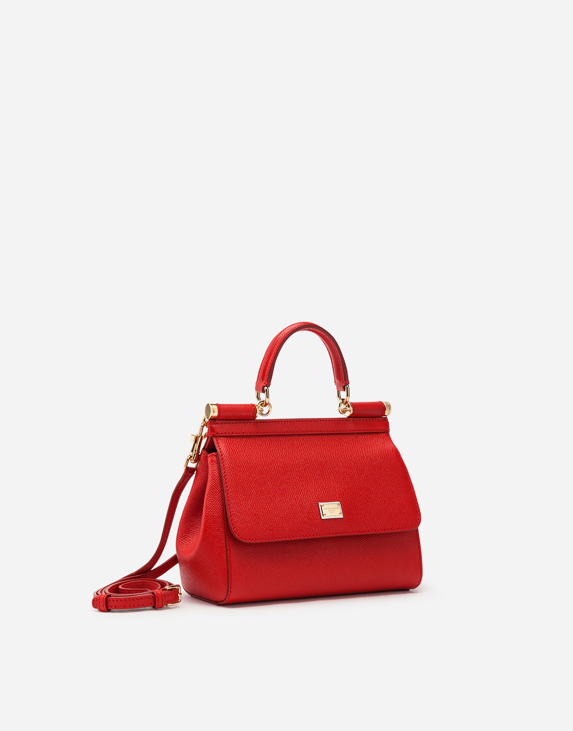 女士红色Sicily 中号手袋| Dolce&Gabbana®