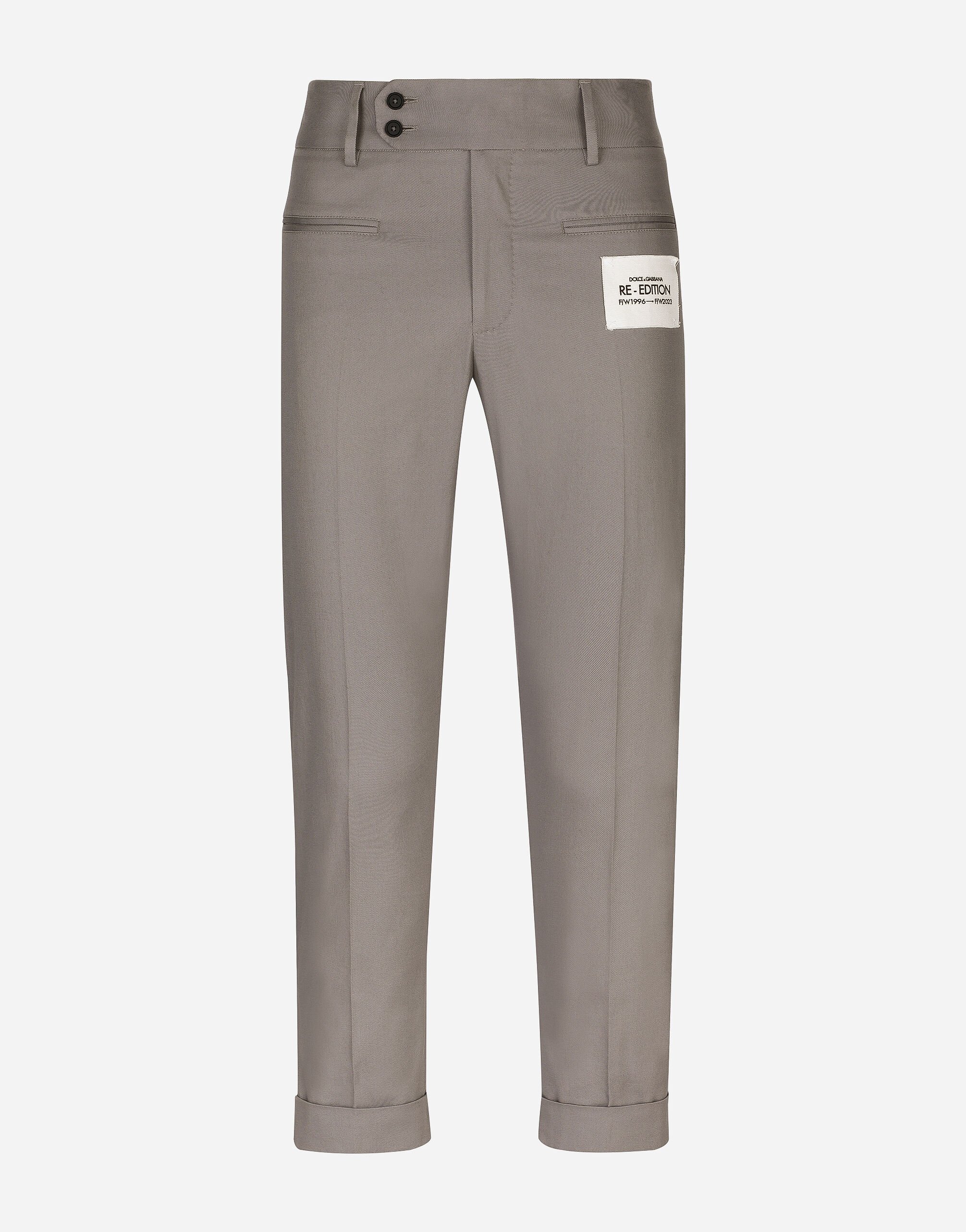 ${brand} Stretch drill pants with Re-Edition label ${colorDescription} ${masterID}