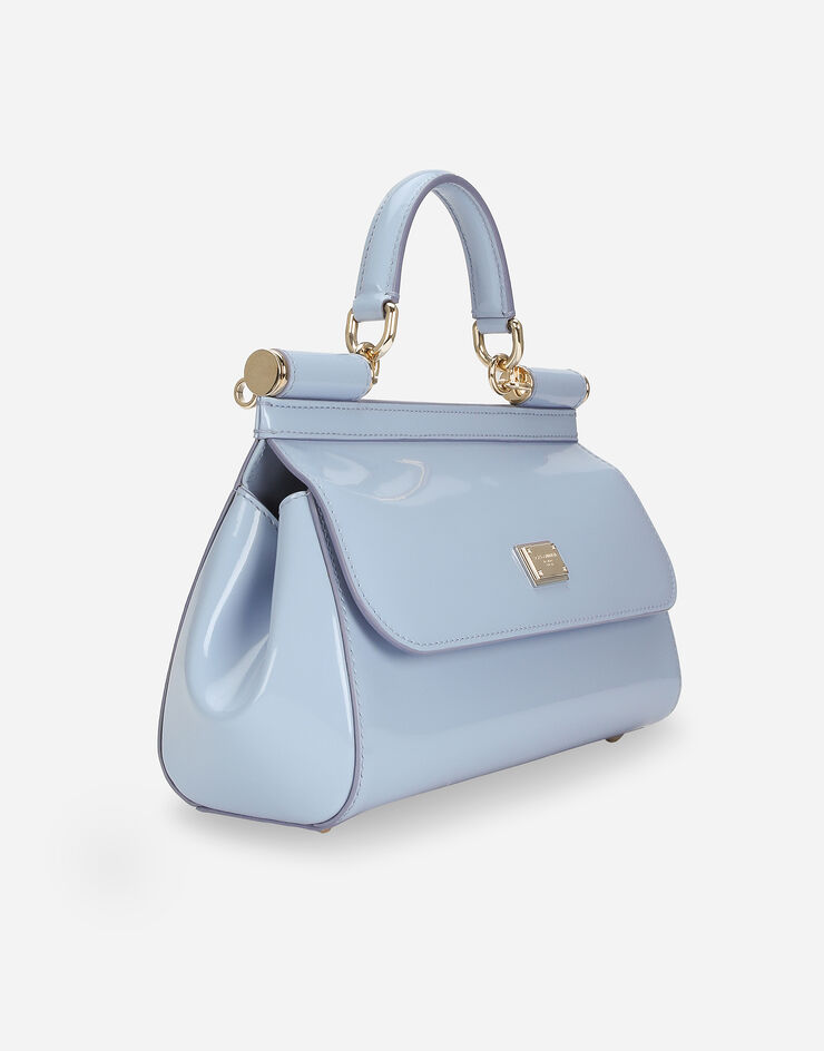 Dolce & Gabbana Sac à main Sicily moyen format allongé Bleu Clair BB7652A1037