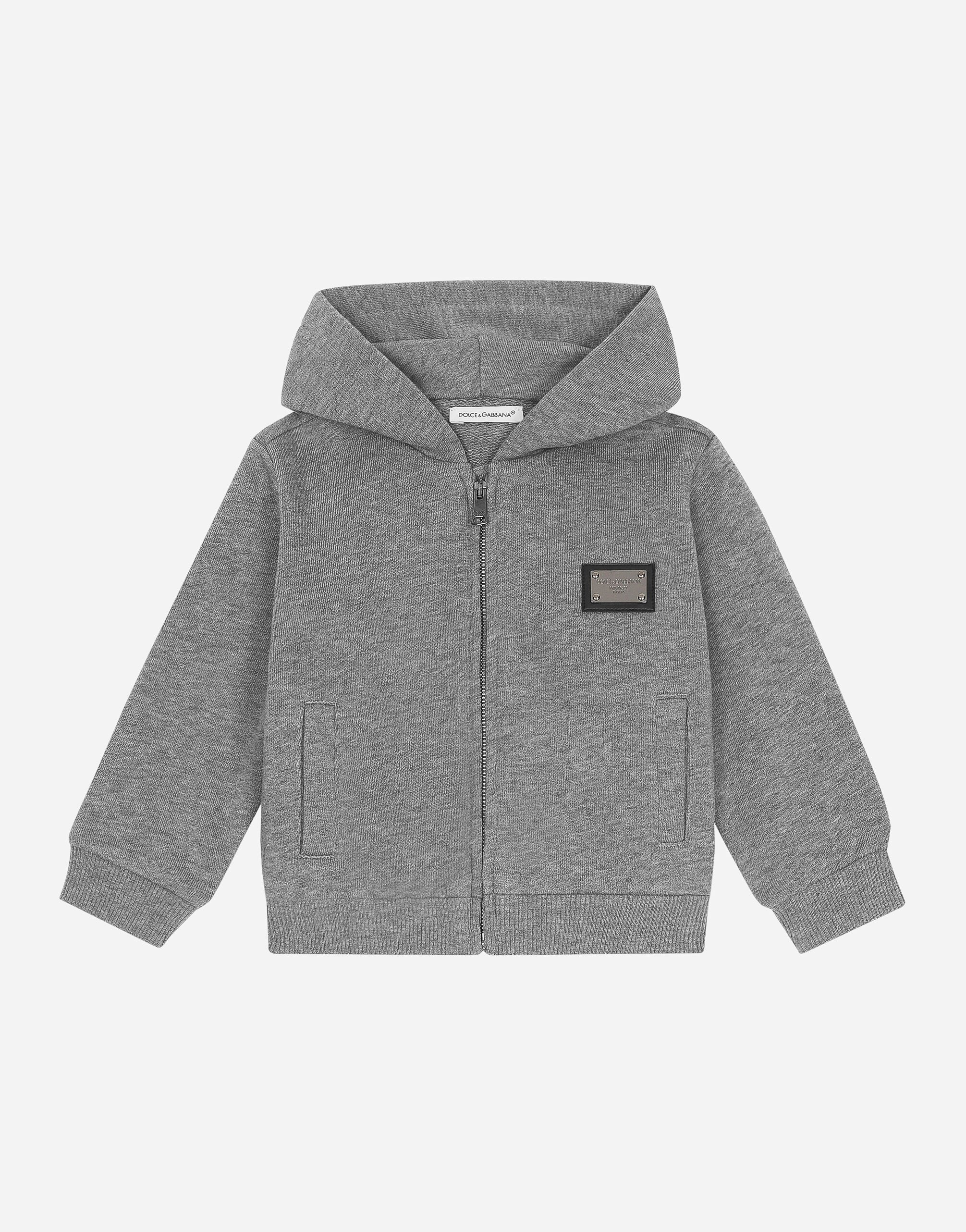 ${brand} Zip-up hoodie with logo tag ${colorDescription} ${masterID}