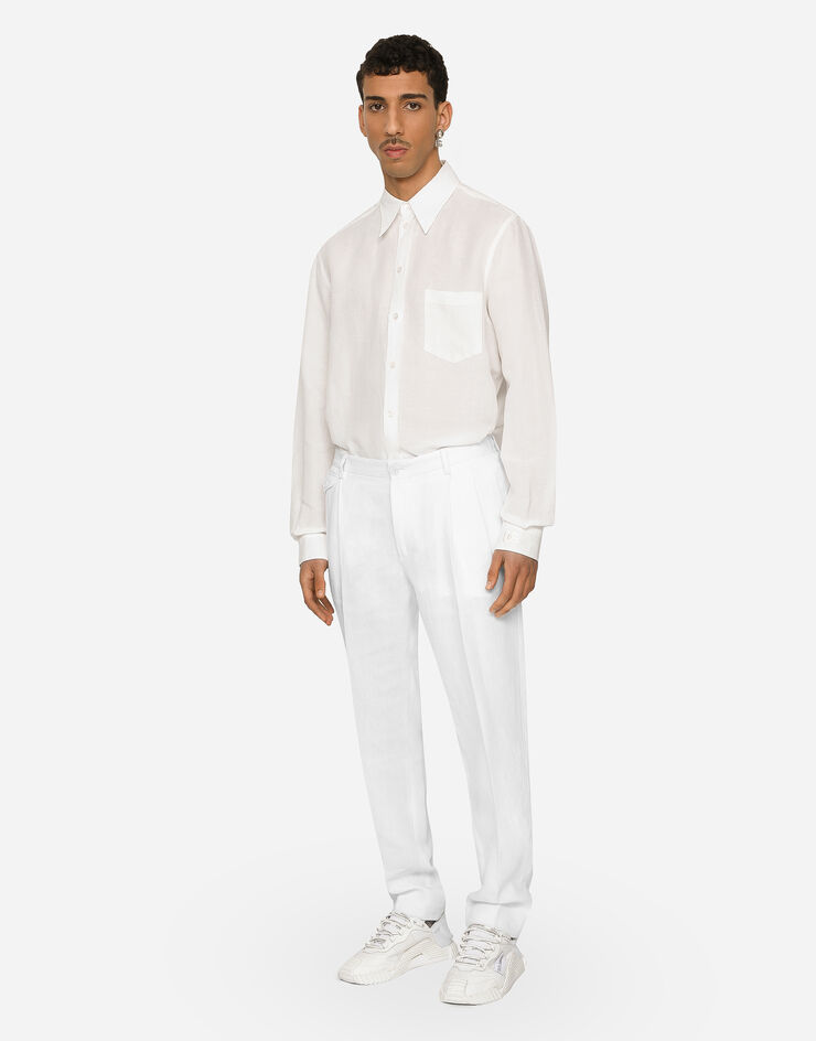 Dolce & Gabbana Льняные брюки белый GV4EETFU4DV