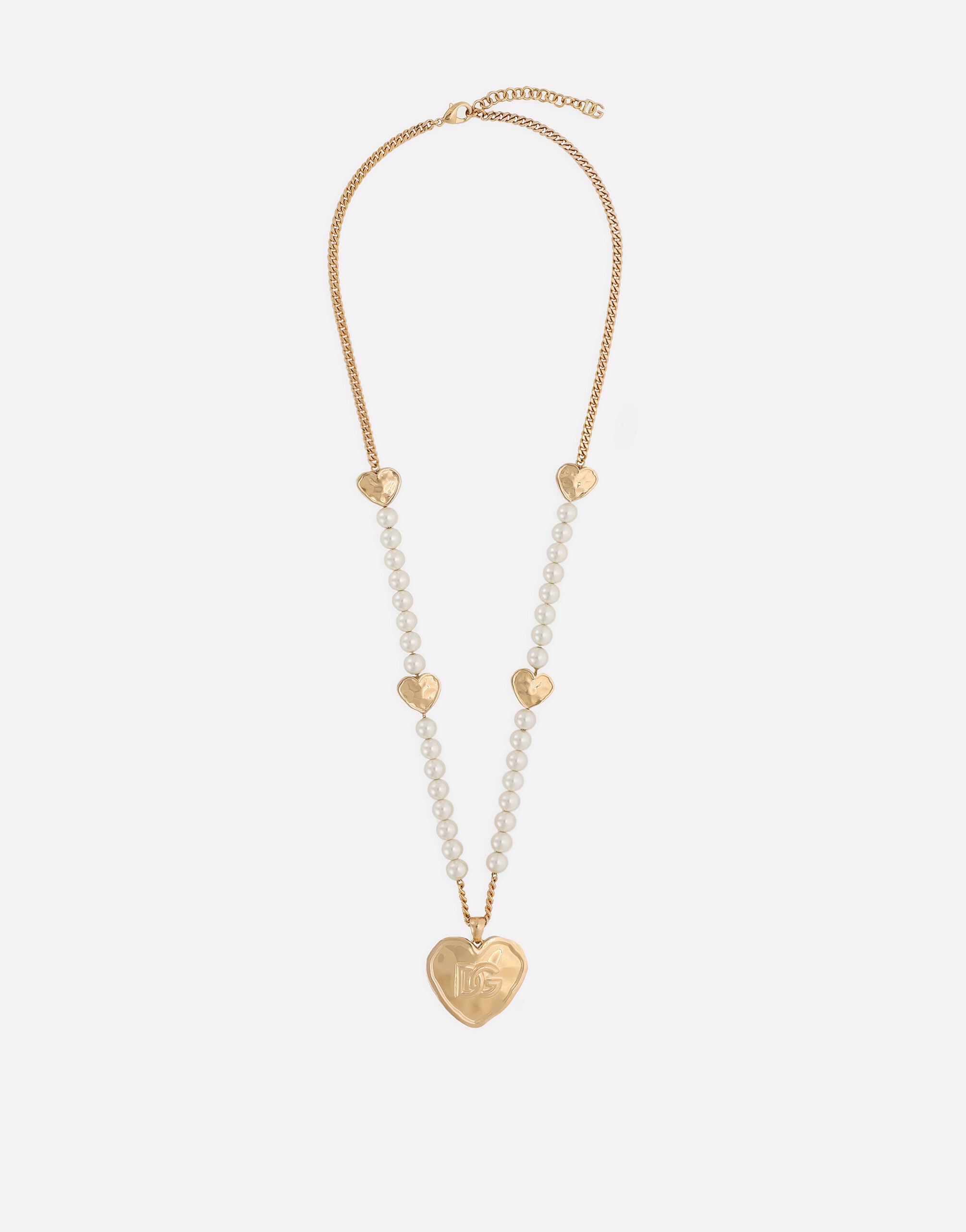 ${brand} Necklace with DG logo and heart pendant ${colorDescription} ${masterID}