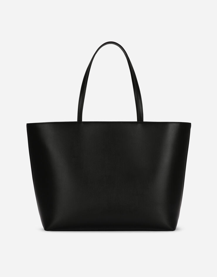 Medium calfskin DG Logo Bag shopper in Black for Women | Dolce&Gabbana®
