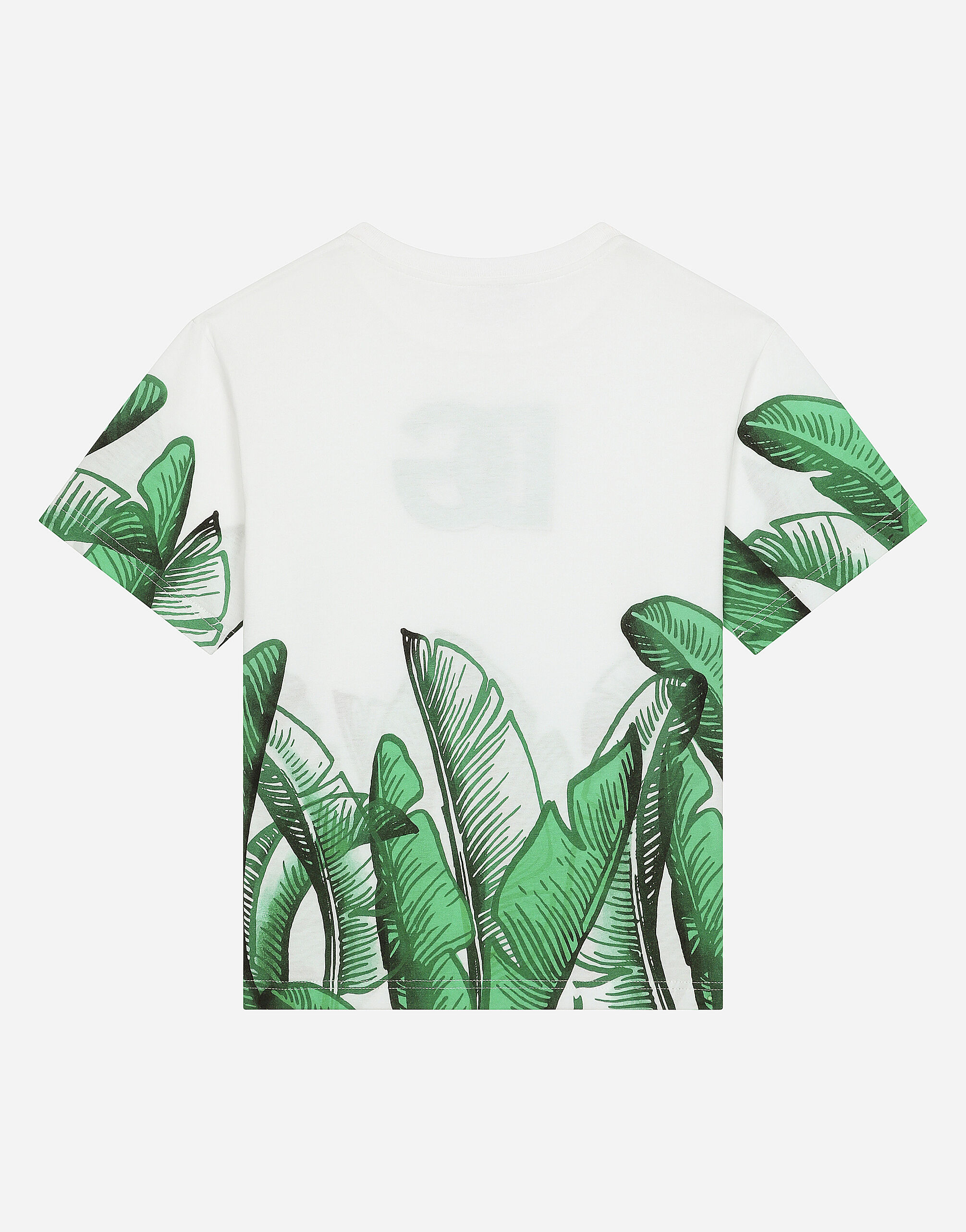Dolce & Gabbana Jersey T-shirt with banana-tree DG logo print male Print