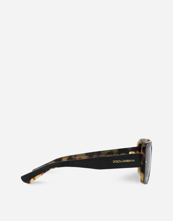 Dolce & Gabbana Lusso Sartoriale Sunglasses Matte black on yellow havana VG443AVP471
