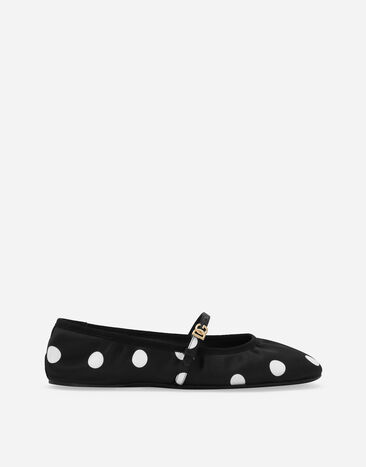 ${brand} Printed satin ballet flats ${colorDescription} ${masterID}