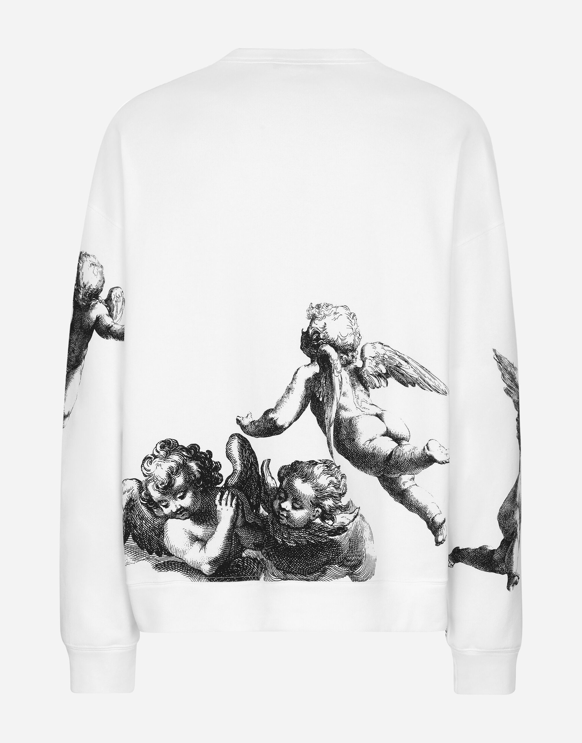 Round-neck sweatshirt with Angel print BLANCO 