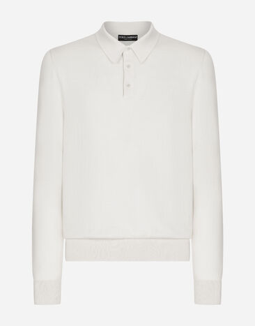 ${brand} Cashmere and silk polo-shirt ${colorDescription} ${masterID}