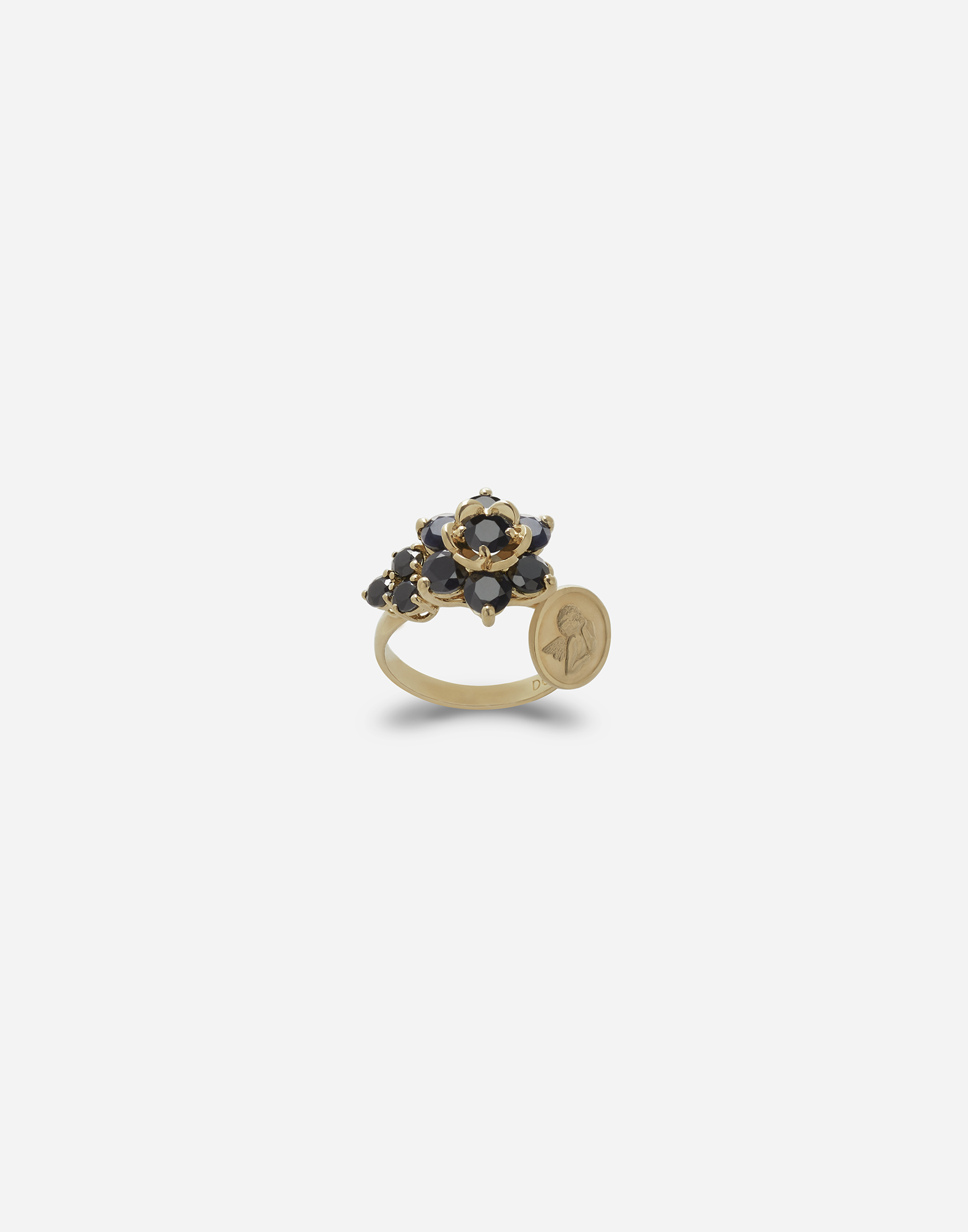 ${brand} Ring with black sapphires ${colorDescription} ${masterID}