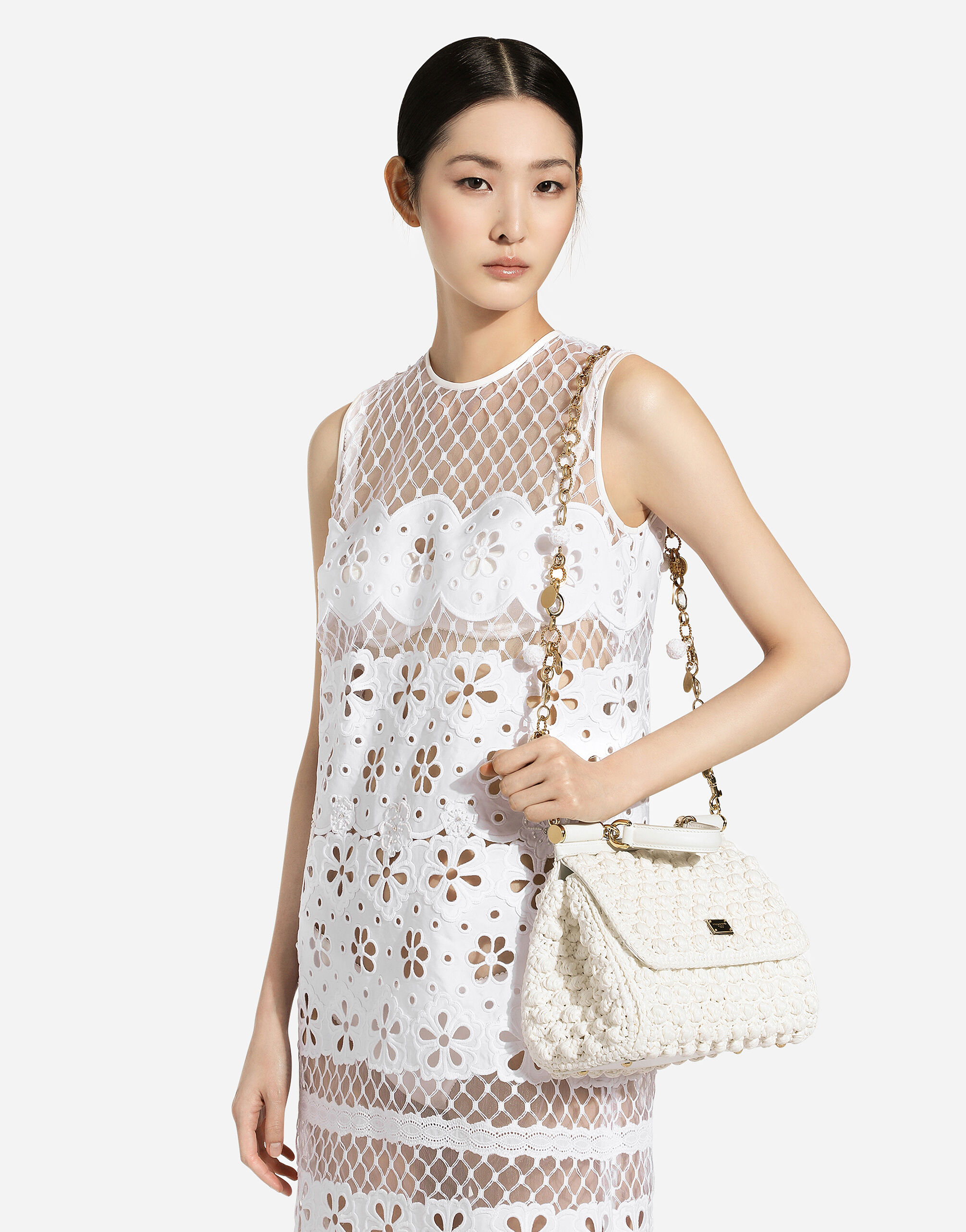 Large Sicily handbag in White for | Dolce&Gabbana® US