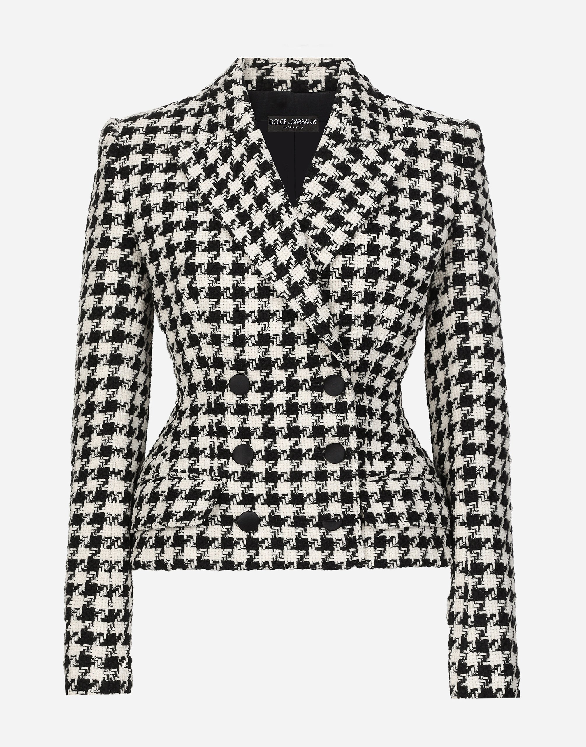 ${brand} Macro-houndstooth Dolce jacket ${colorDescription} ${masterID}