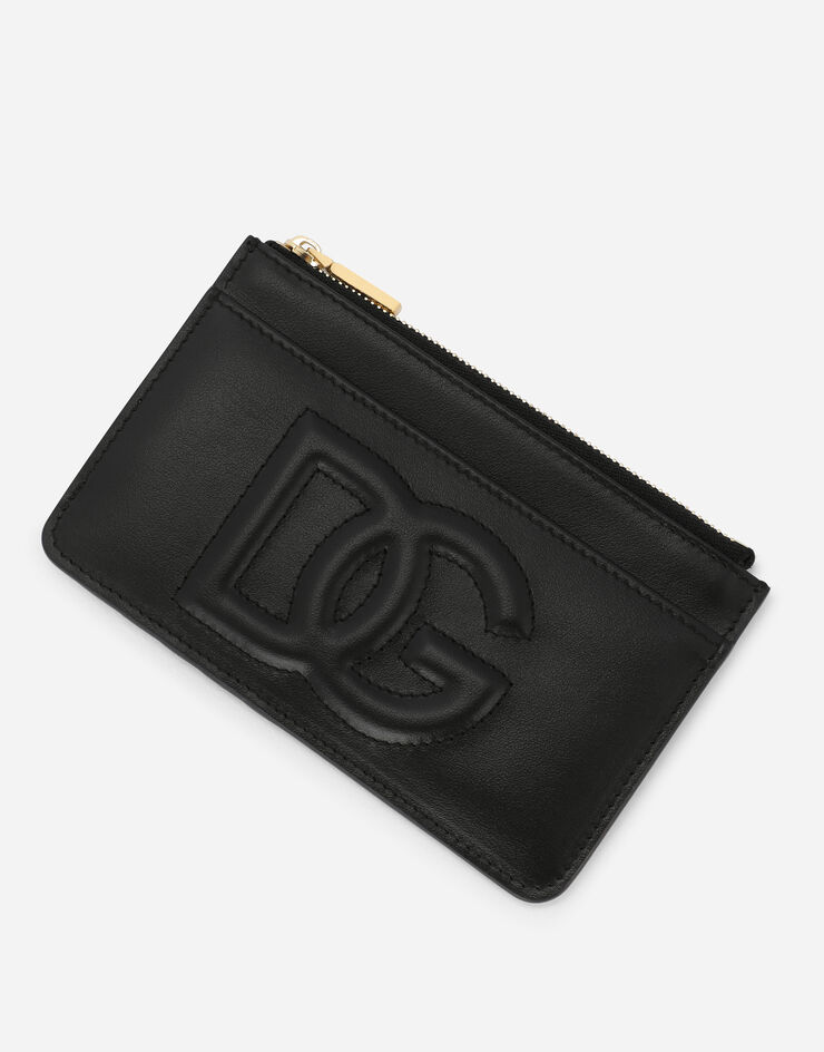 Dolce & Gabbana Medium calfskin card holder with DG logo  블랙 BI1261AG081