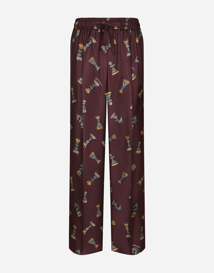 Dolce & Gabbana Silk jogging pants Print GP077TIS1VA