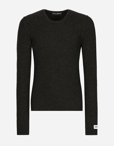 ${brand} Ribbed wool round-neck sweater ${colorDescription} ${masterID}