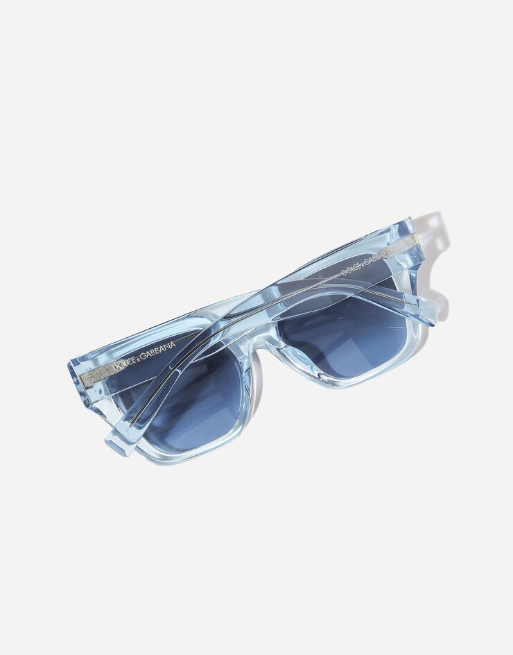 Dolce & Gabbana Sonnenbrille DNA Transparentes Azurblau VG4471VP27C