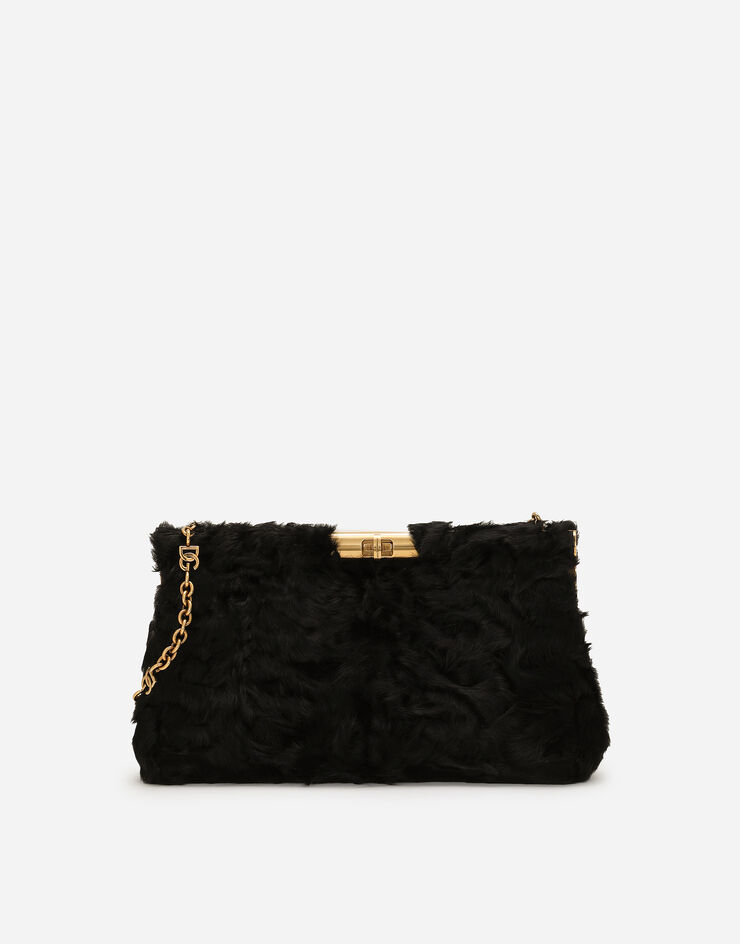 Dolce & Gabbana Sac d’épaule Marlene grand format Noir BB7672A5759