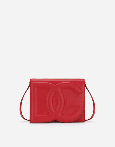 Dolce & Gabbana Bolso bandolera DG Logo Bag en piel de becerro Negro VG6186VN187