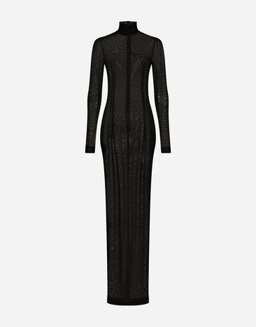 Dolce&Gabbana KIM DOLCE&GABBANA Long tulle dress Silver WEP6S0W1111