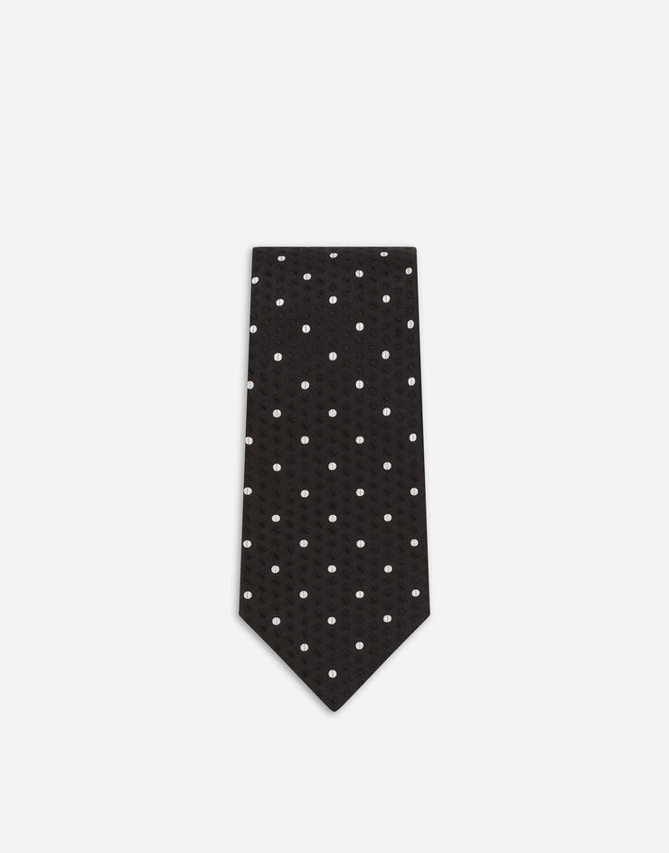 Dolce & Gabbana Silk jacquard tie with polka-dot design Multicolor GT147EG0JRL