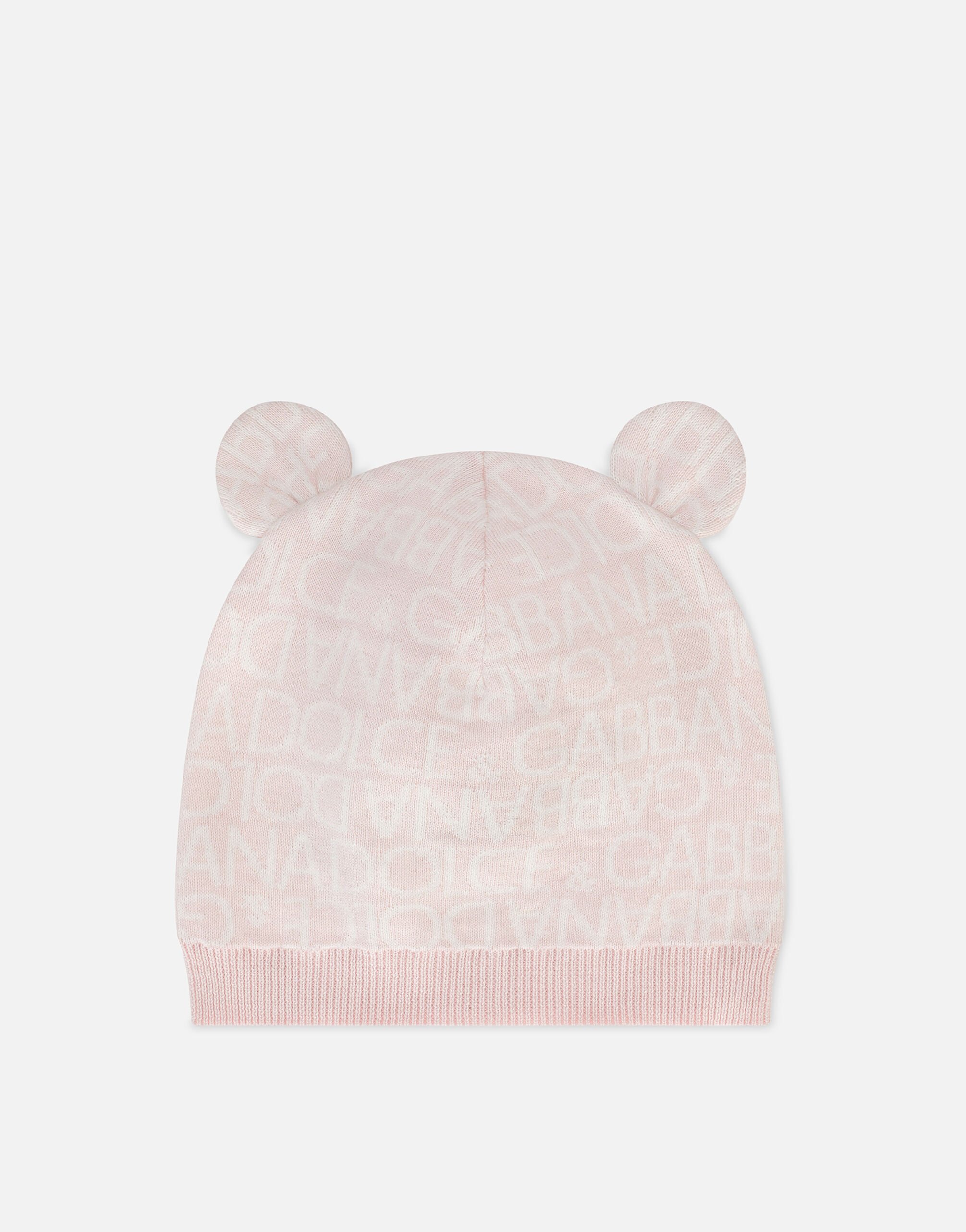 ${brand} Knit hat with jacquard logo and ears ${colorDescription} ${masterID}