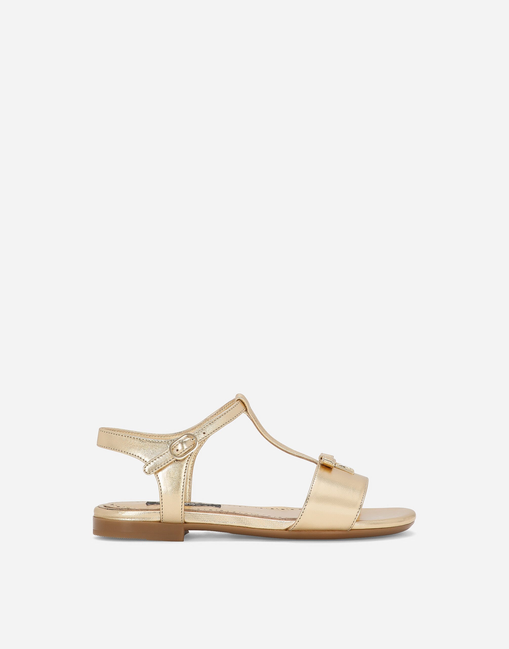 ${brand} Foiled leather sandals ${colorDescription} ${masterID}