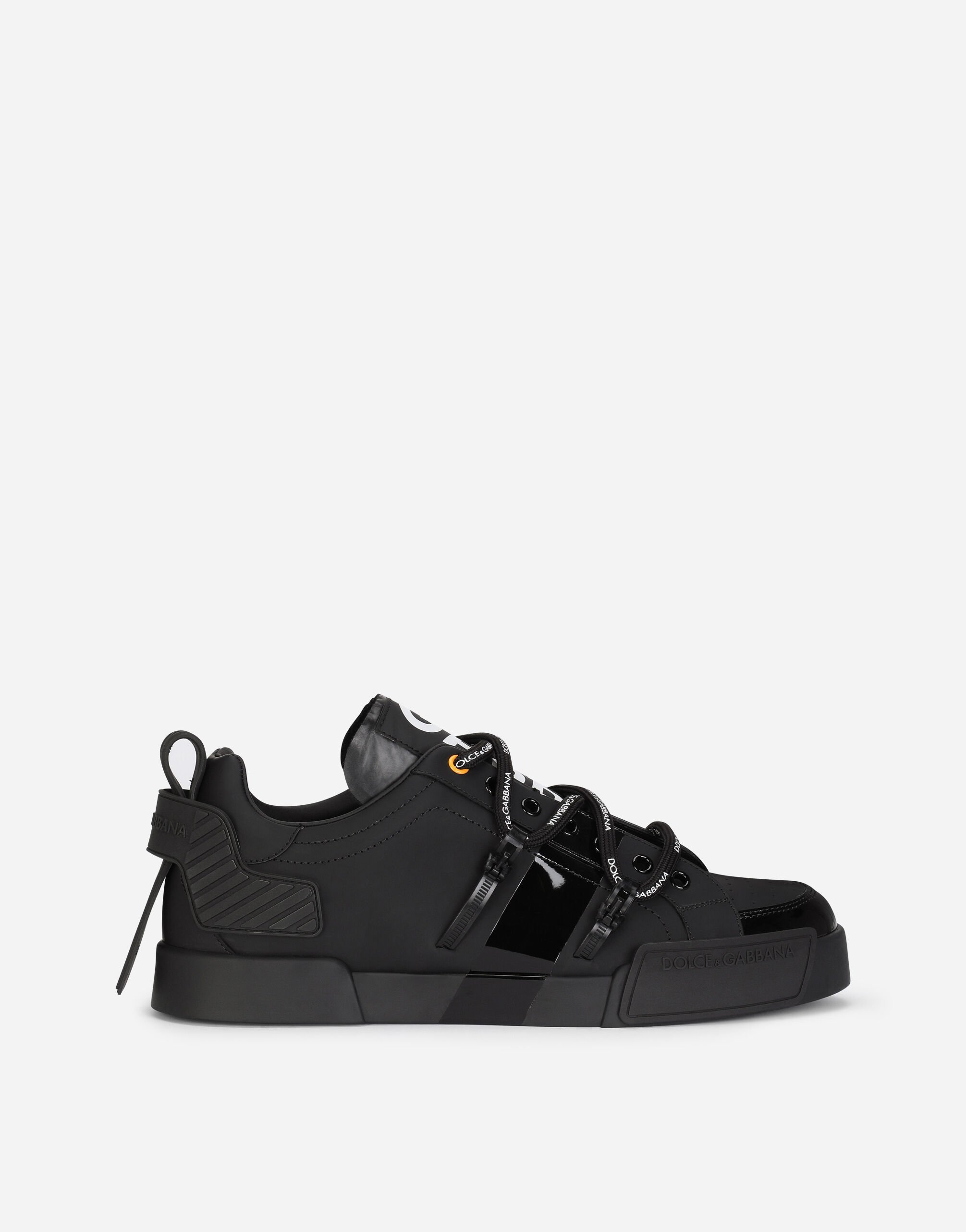 ${brand} Portofino sneakers in calfskin and patent leather ${colorDescription} ${masterID}