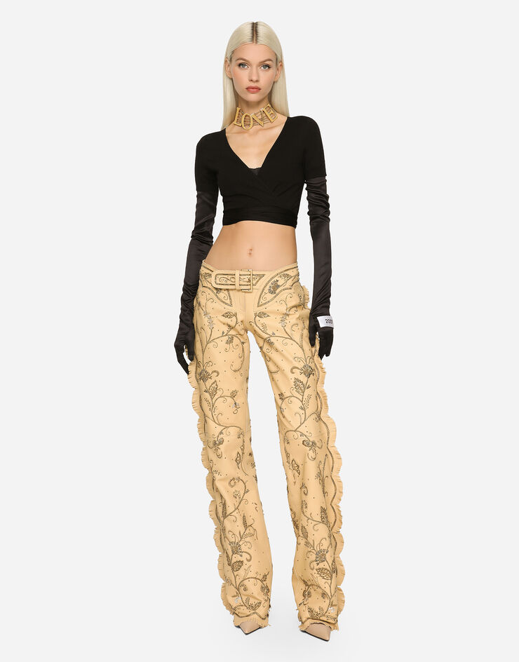 Graphic Print Flare Leg Pants, Y2k Forbidden Pants For Spring