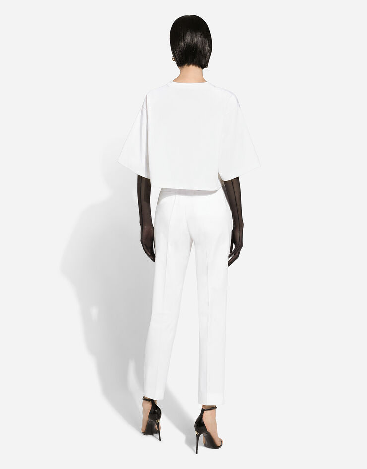 Dolce & Gabbana Tailored gabardine pants White FTAM2TFUFJR