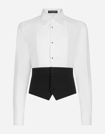 ${brand} Tuxedo shirt with vest bottom section ${colorDescription} ${masterID}