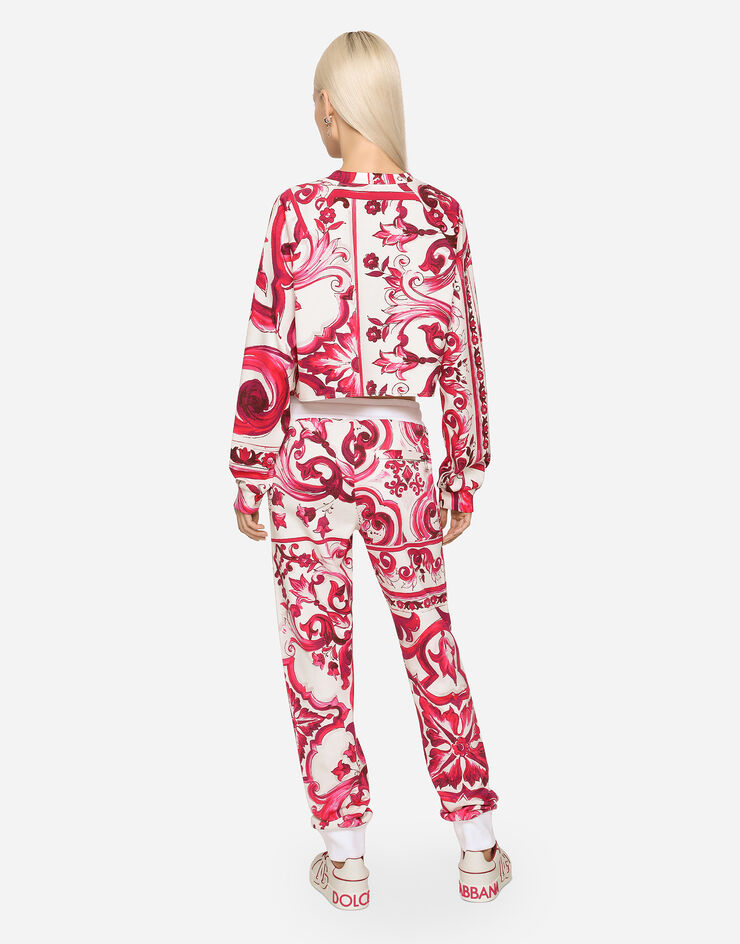 Dolce&Gabbana Majolica-print jersey jogging pants Multicolor FTBW3THS7MP