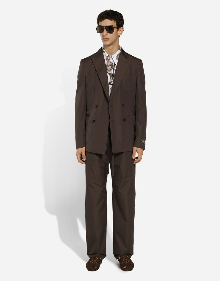 Dolce & Gabbana Спортивные брюки из поплина коричневый GV4LHTFU5SW