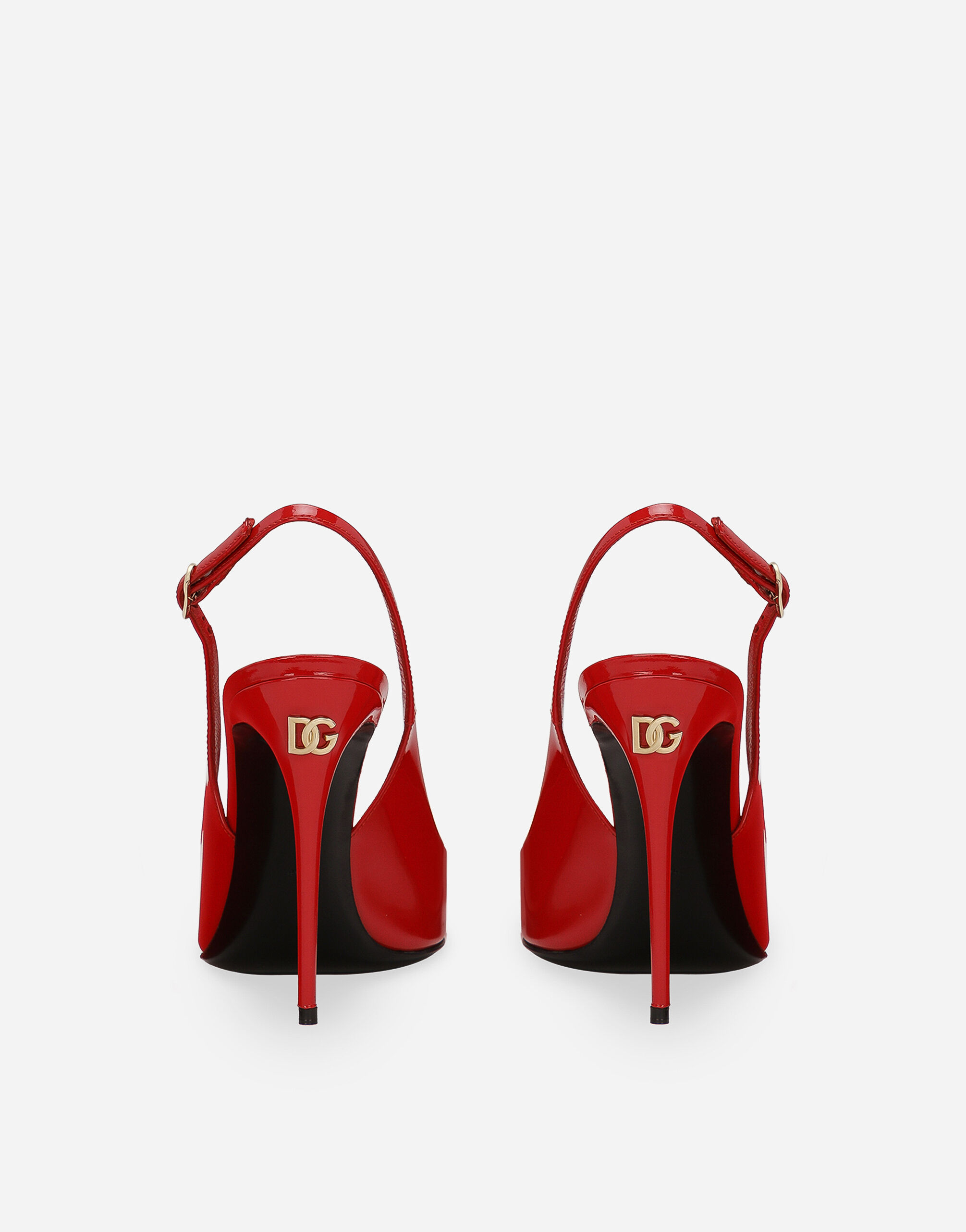 Dolce&Gabbana Patent leather slingbacks female Red