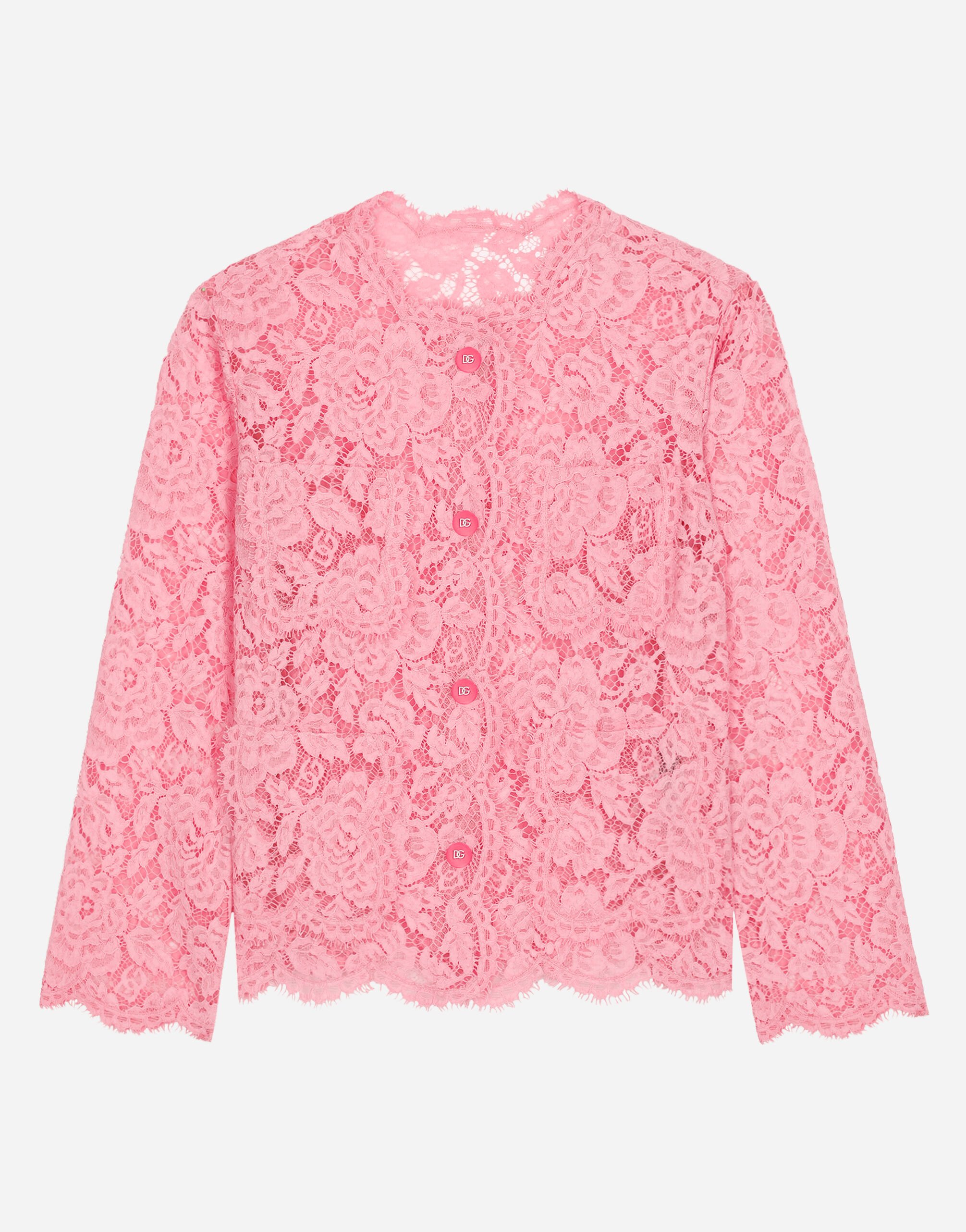 ${brand} Single-breasted lace jacket ${colorDescription} ${masterID}