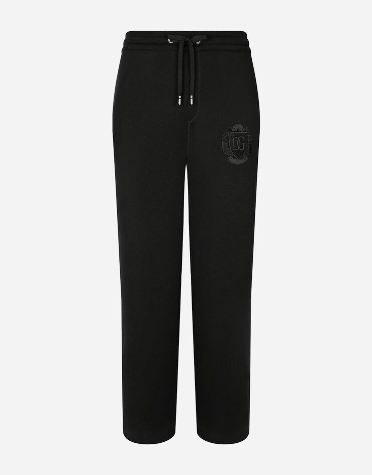 Dolce & Gabbana Pantalón de chándal de lana Negro GXU16ZJFMCZ