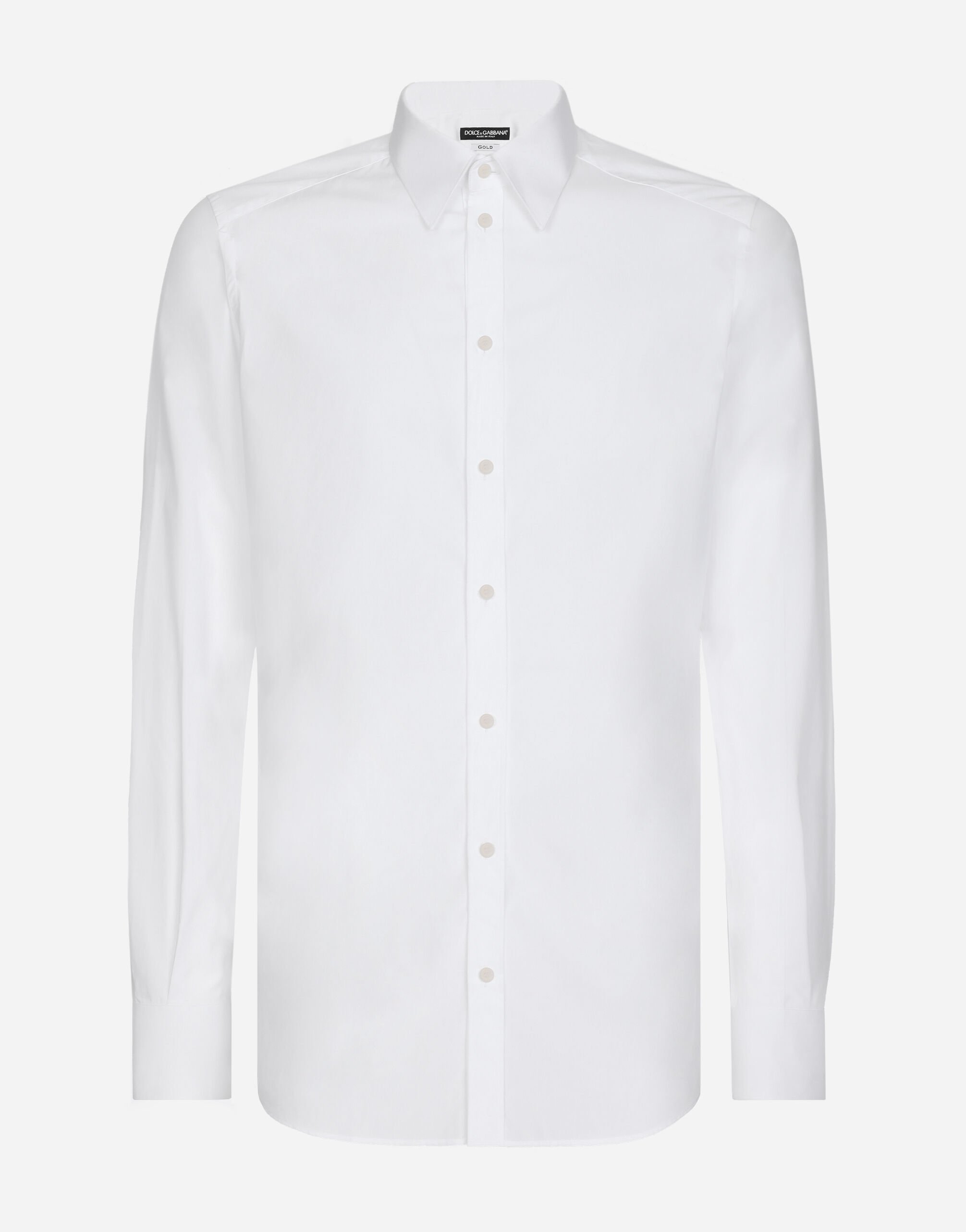 Dolce & Gabbana Camisa Gold de algodón Blanc G5EJ0TGG826
