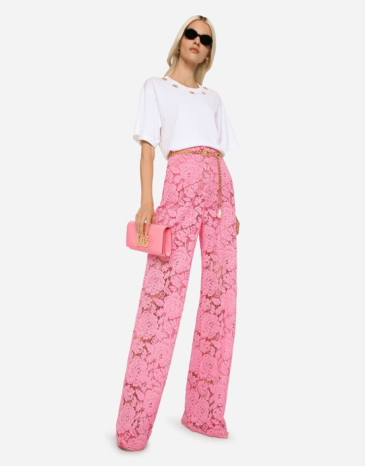 Dolce & Gabbana Beige Floral Brocade High Waist Trouser Cropped Pants –  AUMI 4