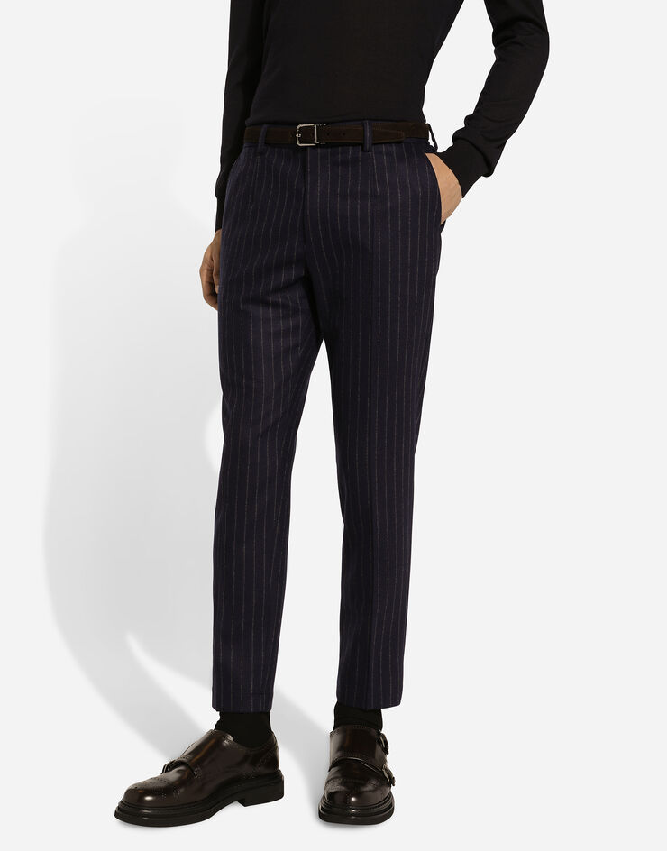 Dolce & Gabbana Tailored pinstripe flannel pants Multicolor GW13ETFRCB7