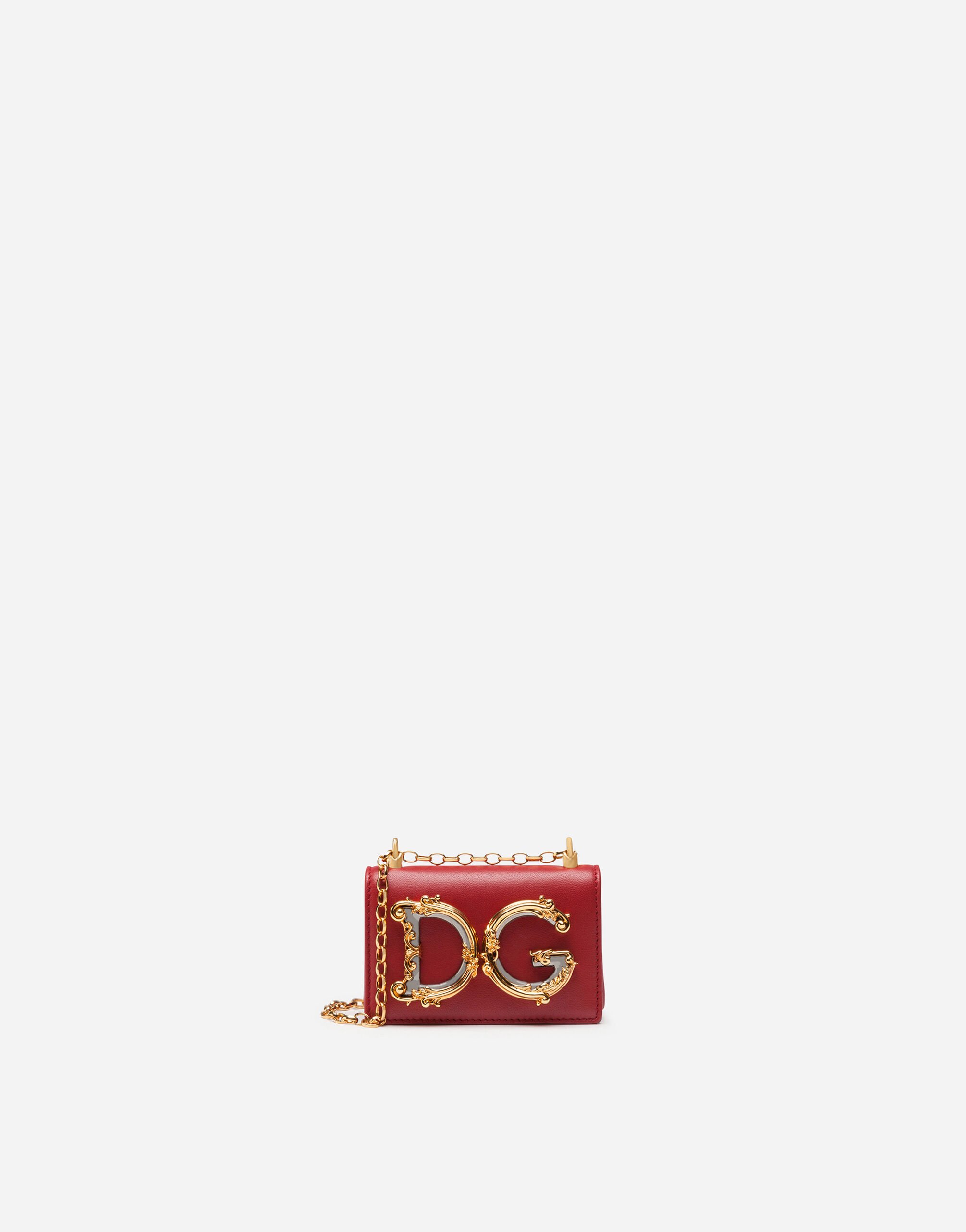 Dolce & Gabbana DG GIRLS マイクロバッグ スムースカーフスキン マルチカラー BB6498AS110